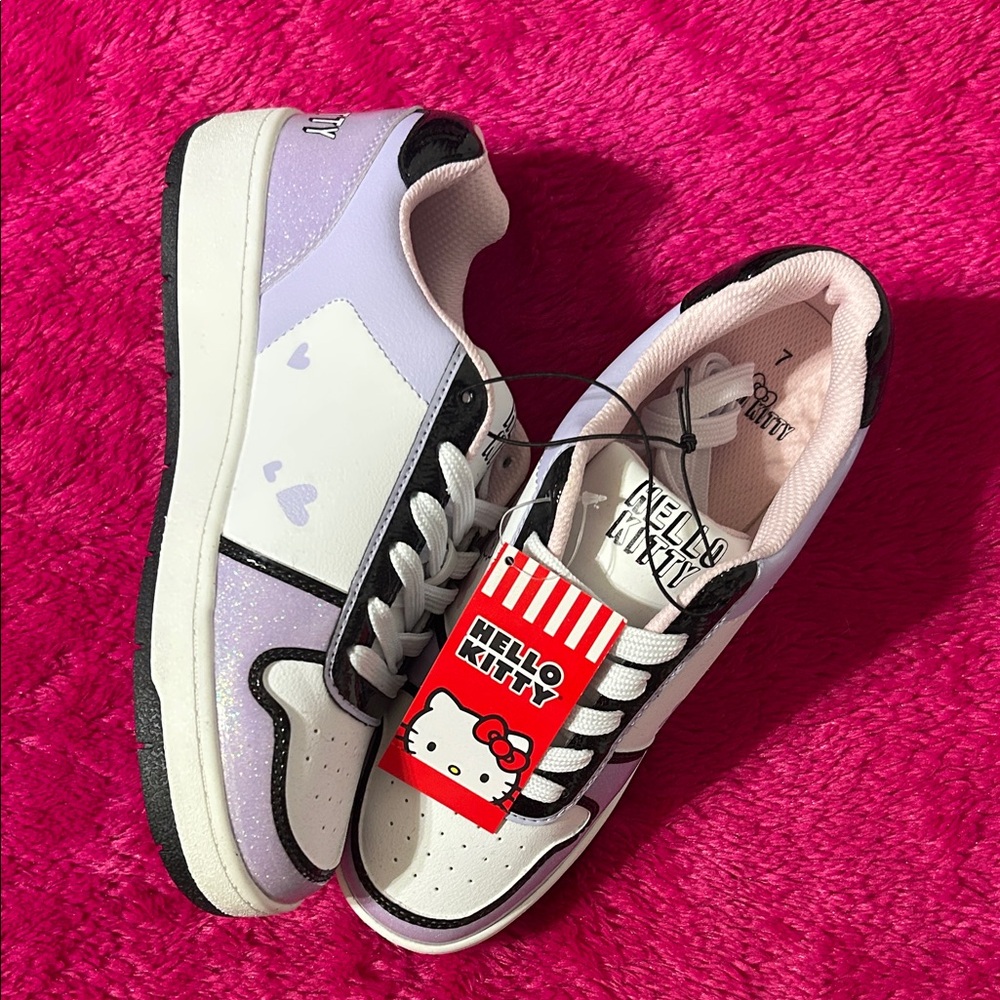 Hello Kitty Pink and Black Women's Shoes